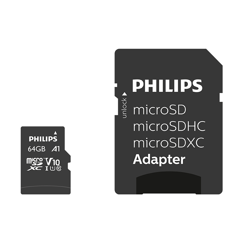 PHILIPS 64GB MICRO SDXC 80 MB/S C10 FM64MP45B/00