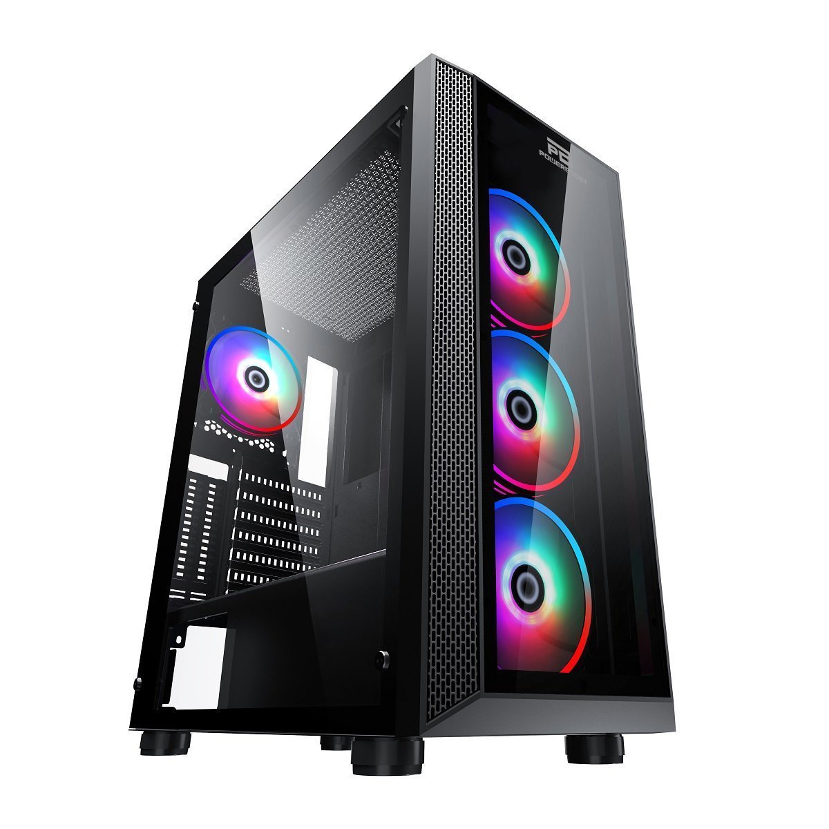 PowerBoost VK-P3380B 550w 80+ USB3.0 ARGB fan Tempered Panel kasa