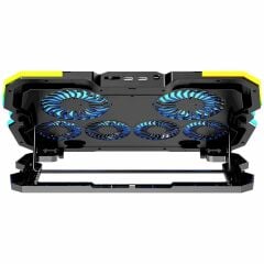 GameBooster GB-NS10 Hurricane RGB 6 Fanlı Fan/RGB Kontrollü 2x USB USB 2.0 Portlu 17'' Notebook Soğutucu
