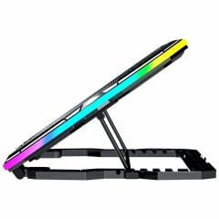 GameBooster GB-NS10 Hurricane RGB 6 Fanlı Fan/RGB Kontrollü 2x USB USB 2.0 Portlu 17'' Notebook Soğutucu