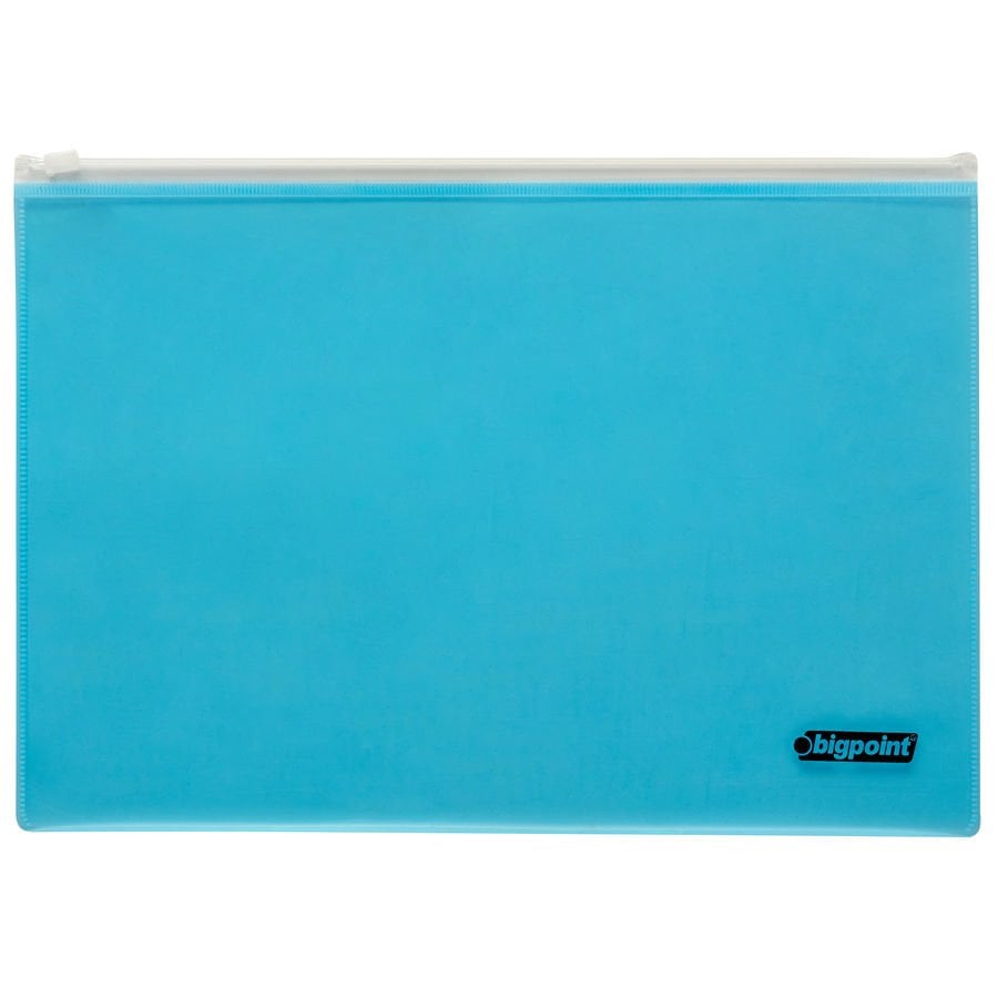 Bigpoint Kilitli Döküman Dosyası A4 PP Mavi 12'li Poşet