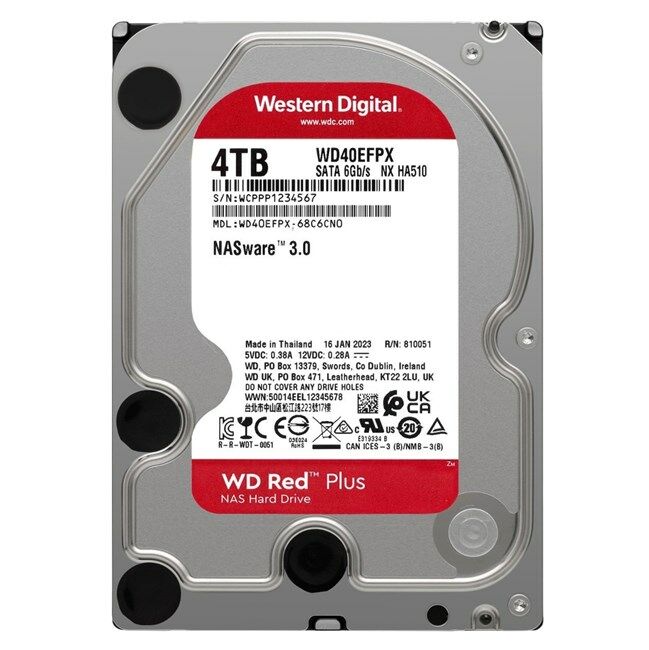 WD 4TB Red 3.5'' 5400Rpm 256MB Sata3 WD40EFPX