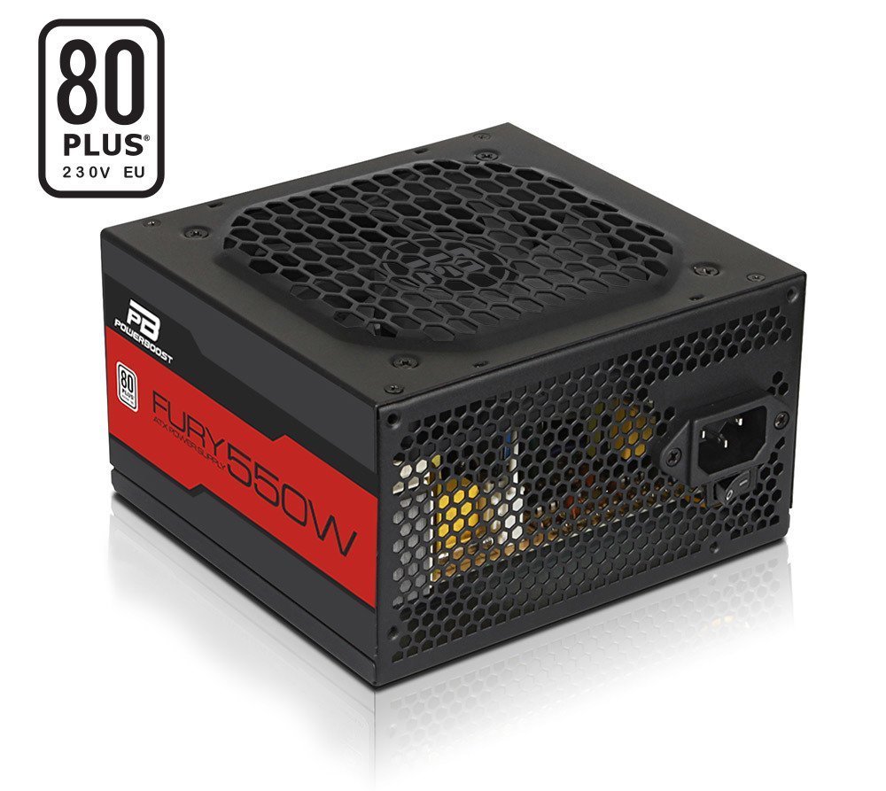 PowerBoost BST-ATX550WEU FURY' 550w 80+ APFC 12cm Fanlı ATX PSU