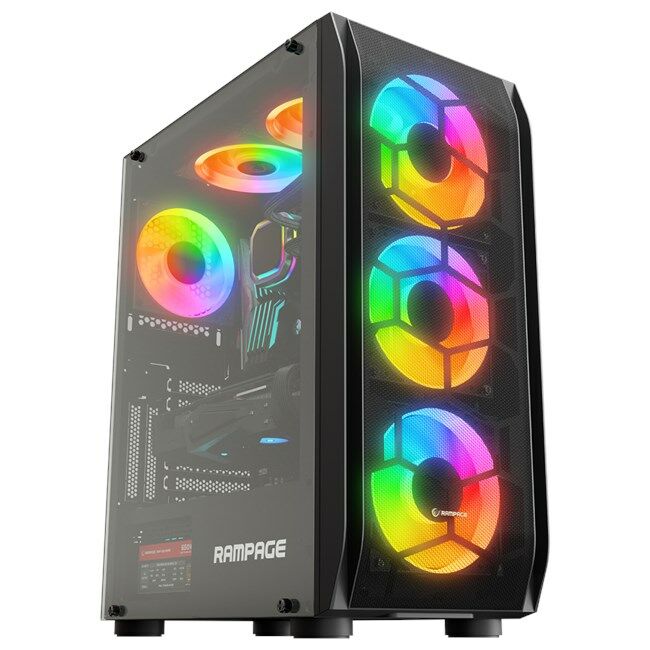 Everest 650W 80+ (Hollow) TG ARGB Fan Mid Tower