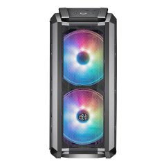 CM MasterCase H500P Siyah, Mesh Panel, Tempered Glass 2x200mm ARGB Led Fanlı Super MidTower Kasa