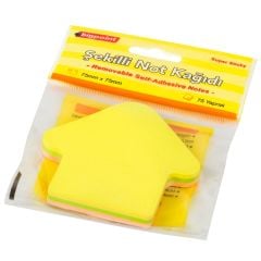 Bigpoint Şekilli Not Kağıdı Ok 75 Yaprak 12'li Paket