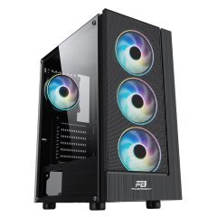 PowerBoost VK-P3301B 500w ATX USB 3.0, Mesh, Fixed Led fan siyah Kasa