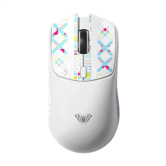 Aula SC580X Lightweight PAW3311 Sensör 10000 DPI 1000Hz Kablolu ve Kablosuz Gaming Oyuncu Mouse Beyaz