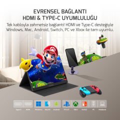 Ezcool Lite E15 15.6'' 4 ms Full HD IPS 60 Hz Taşınabilir Monitör ( Sıfır Ölü Piksel Garantili )