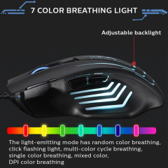 Aula S18 6400DPI RGB 7 Programlanabilir Tuş 1000Hz Kablolu Gaming Oyuncu Mouse