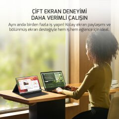Ezcool Lite E15T 15.6'' 4 ms Full HD IPS 60 Hz Taşınabilir Dokunmatik Monitör ( Sıfır Ölü Piksel Garantili )