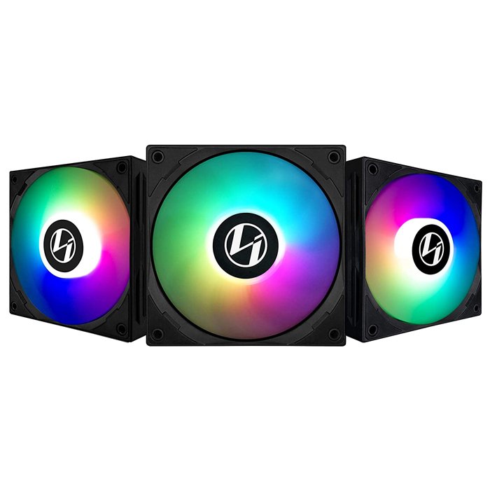 LIAN LI ST120 BLACK 3X120 MM RGB KASA FANI