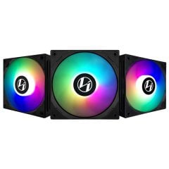 LIAN LI ST120 BLACK 3X120 MM RGB KASA FANI