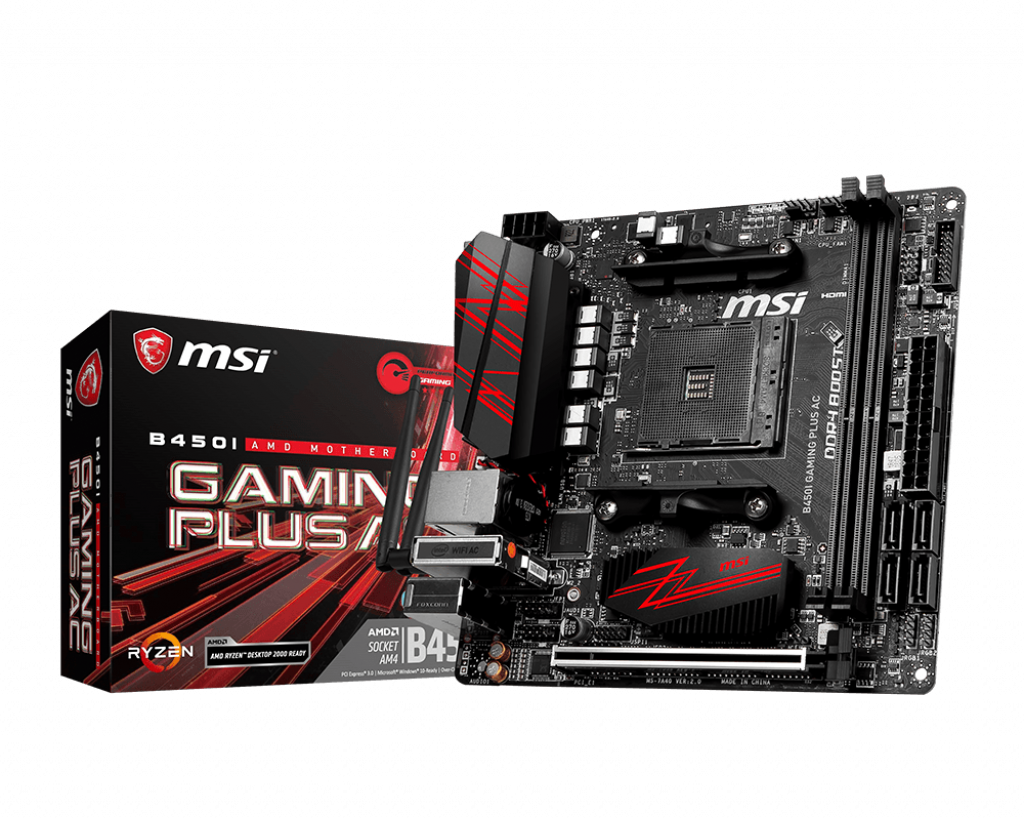 MSI B450I GAMING PLUS AC 3466MHz DDR4 AM4 MIN ITX