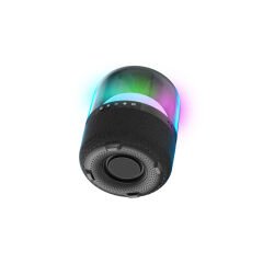 Lecoo RS19 Kablosuz 10W RGB Aydınlatmalı Bluetooth/USB/AUX/SD Kart Stereo Taşınabilir Hoparlör Siyah