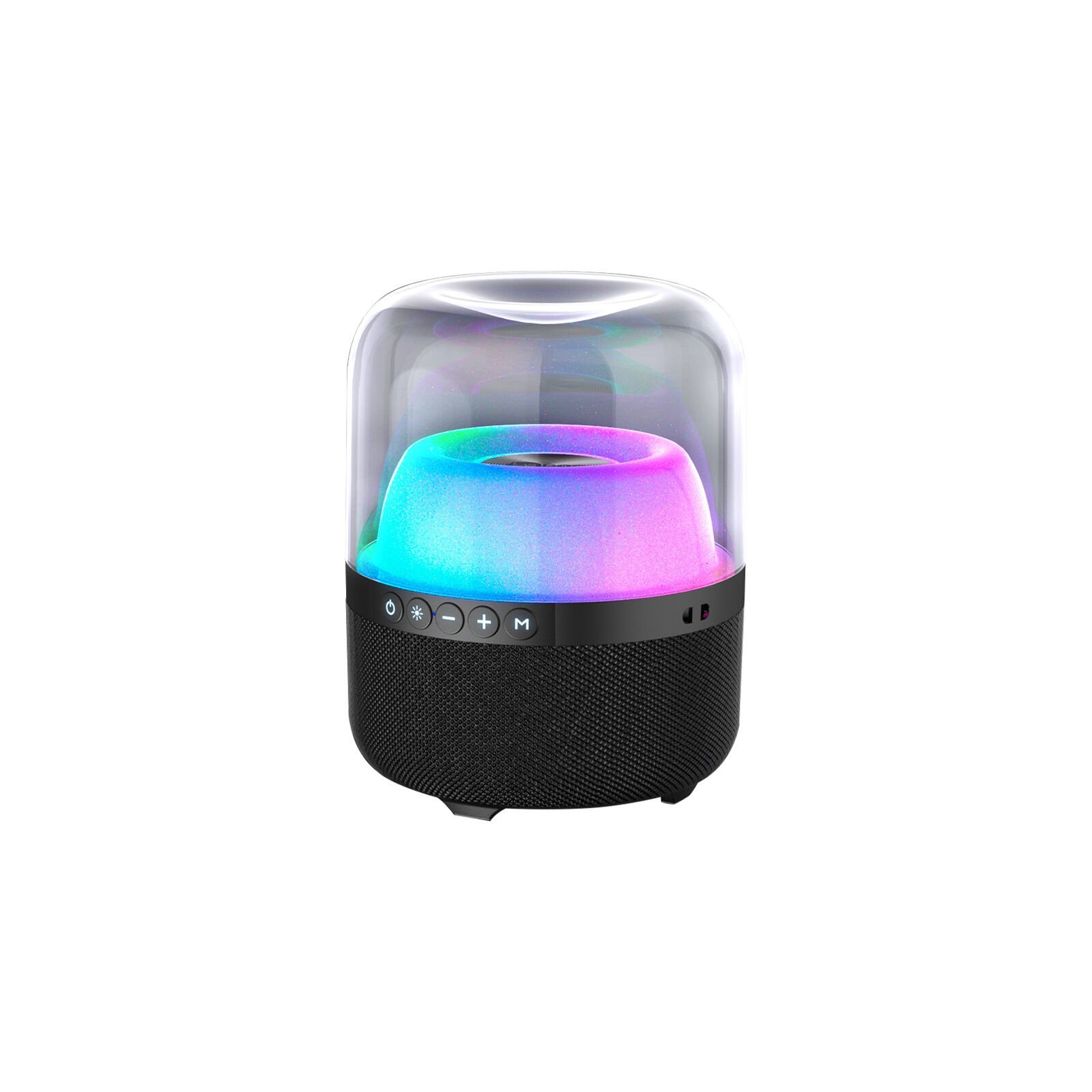 Lecoo RS19 Kablosuz 10W RGB Aydınlatmalı Bluetooth/USB/AUX/SD Kart Stereo Taşınabilir Hoparlör Siyah