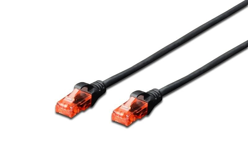Digitus DK-1617-050/BL U/UTP Cat6 Siyah Kablo (5m)