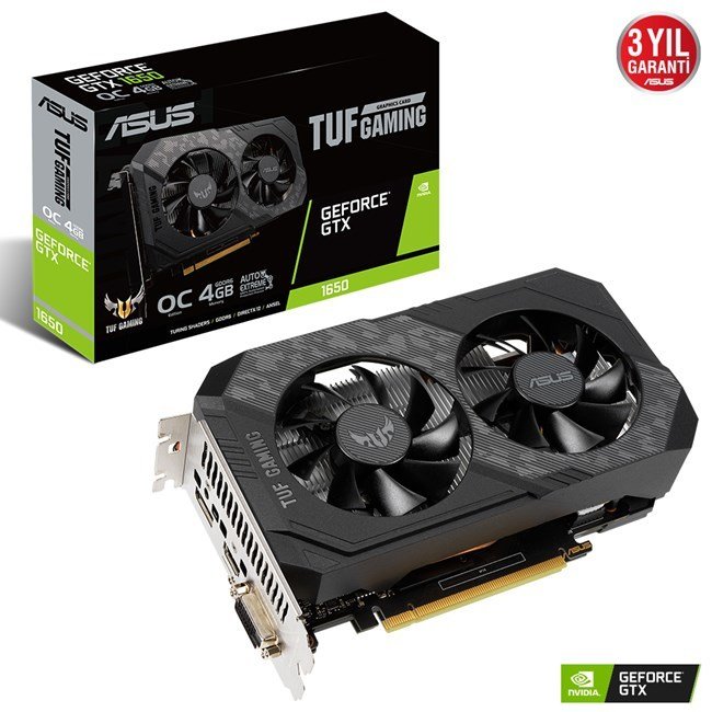 Asus GeForce GTX 1650 4GB Tuf Gaming P OC GD6 128B