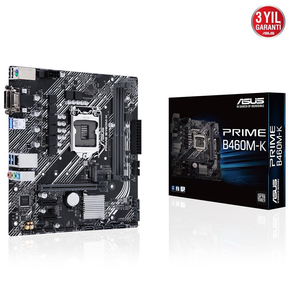 Asus Prime B460M-K 1200P ( 10.Nesil cpu )