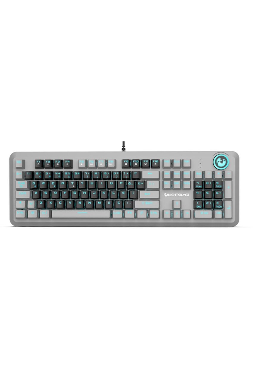NIGHTSILVER Astra Blue Mavi Switch Pbt Keycaps Çift Renk Gaming Mekanik Oyuncu Klavyesi Türkçe Q - Pro Gaming