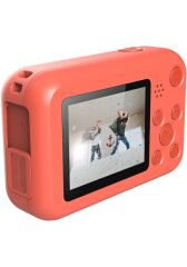 SJCAM FunCam Çocuk Kamerası Kırmızı - Çocuklar için Fotoğraf Makinesi 1080p 12MP