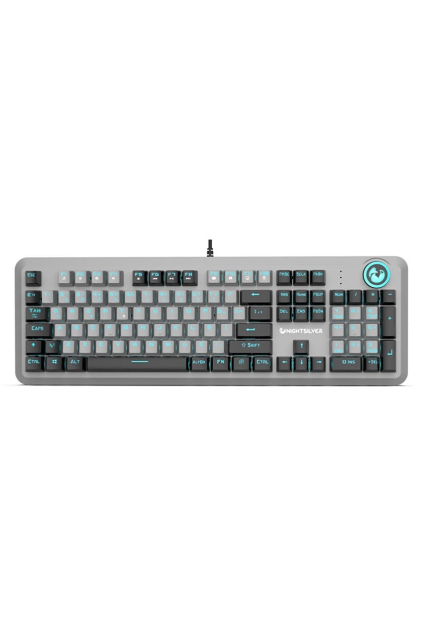 NIGHTSILVER Astra Red Kırmızı Switch Pbt Keycaps Çift Renk Gaming Mekanik Oyuncu Klavyesi Türkçe Q - Pro Gaming-TR