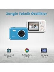 SJCAM FunCam Çocuk Kamerası Sarı - Çocuklar için Fotoğraf Makinesi 1080p 12MP
