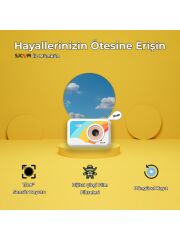 SJCAM FunCam Çocuk Kamerası Sarı - Çocuklar için Fotoğraf Makinesi 1080p 12MP