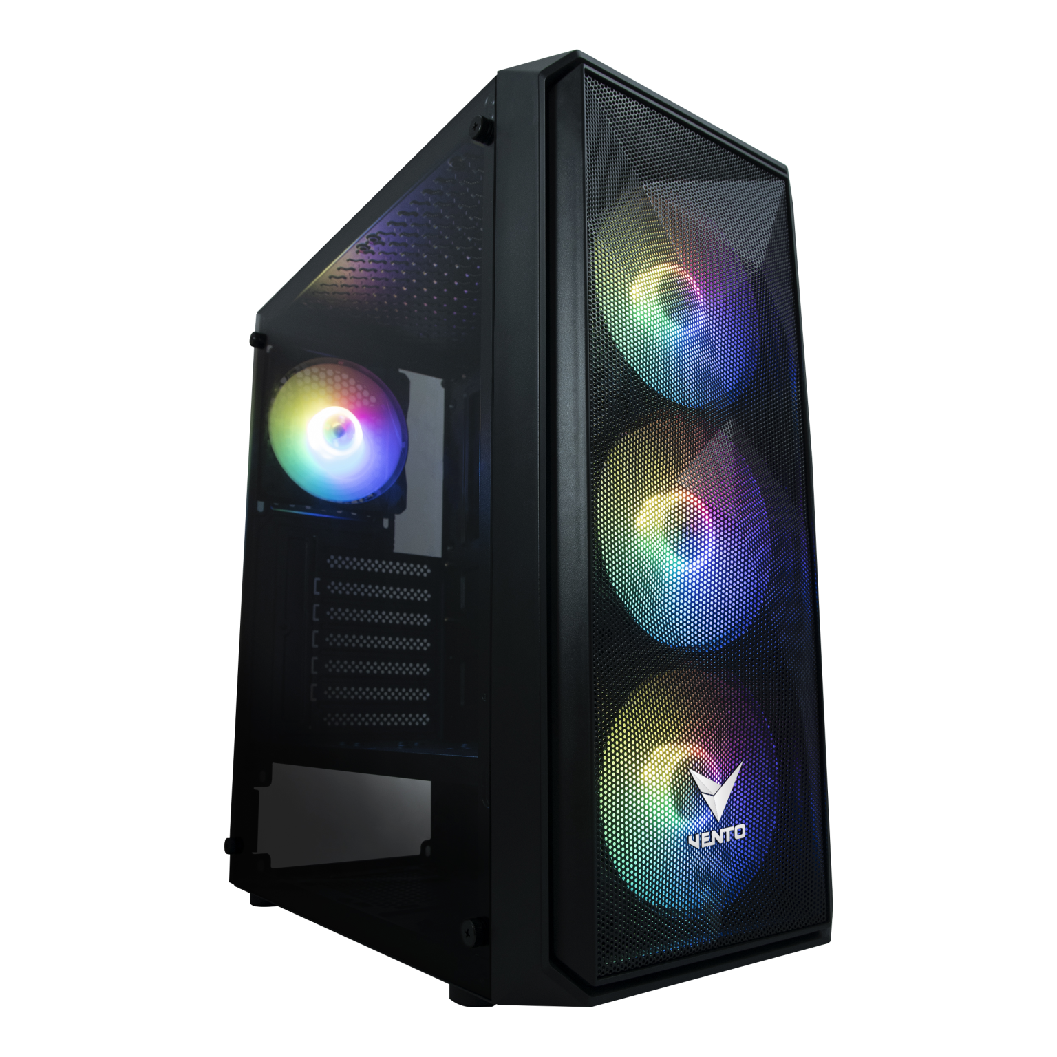 VENTO VG10F 700W TEMPERLİ CAM 4x120MM ATX KASA