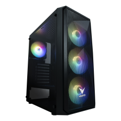 VENTO VG10F 700W TEMPERLİ CAM 4x120MM ATX KASA