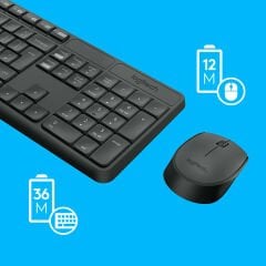 Logitech MK235 Kablosuz Klavye Mouse 920-007925