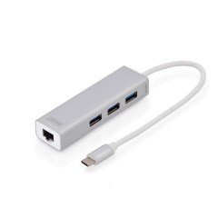 Digitus DA-70255 Type-C - 3xUSB2.0/Rj45(1000Mbps)