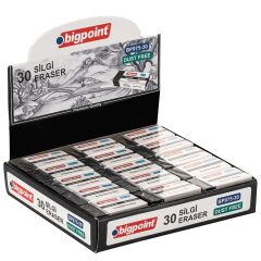 Bigpoint Dust-Free Silgi Siyah - Orta Boy 30'lu Kutu