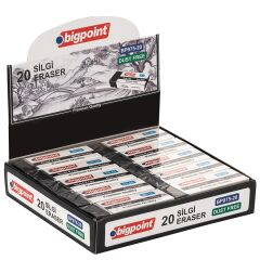 Bigpoint Dust-Free Silgi Siyah - Büyük Boy 20'li Kutu