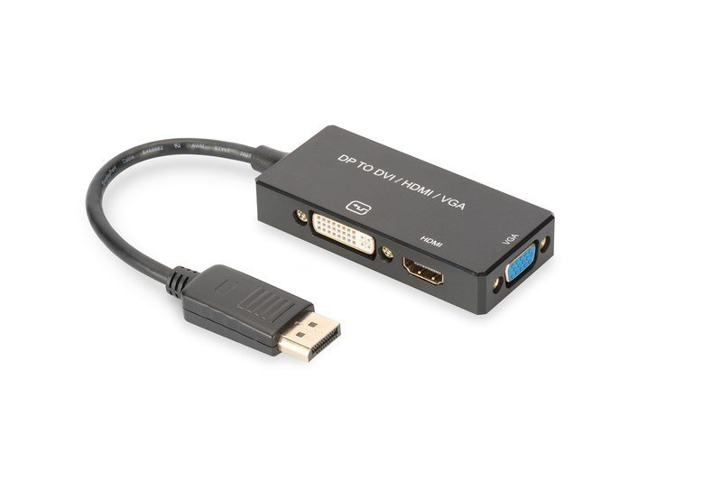 Digitus AK-340418-002-S DP -VGA/HDMI/DVI Çevirici*