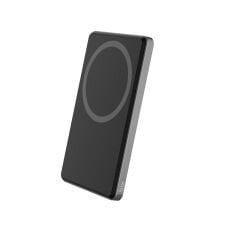 Bix TPB14 5000mAh 15W Kablosuz Hızlı Şarj Destekli 20W USB-C PD 3.0 Manyetik Ultra Slim Metal Gövdeli Powerbank Koyu Gri