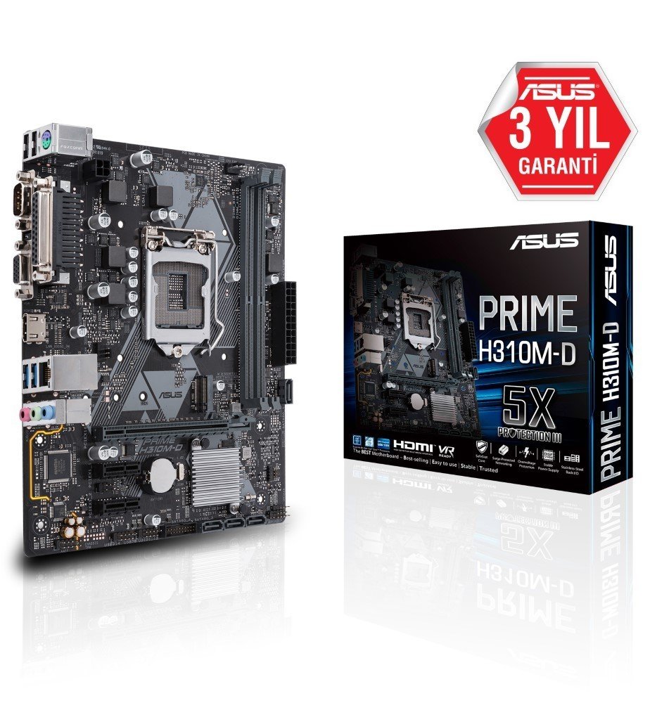 ASUS PRIME H310M-D R2.0 DDR4 2666Mhz M.2 1151p