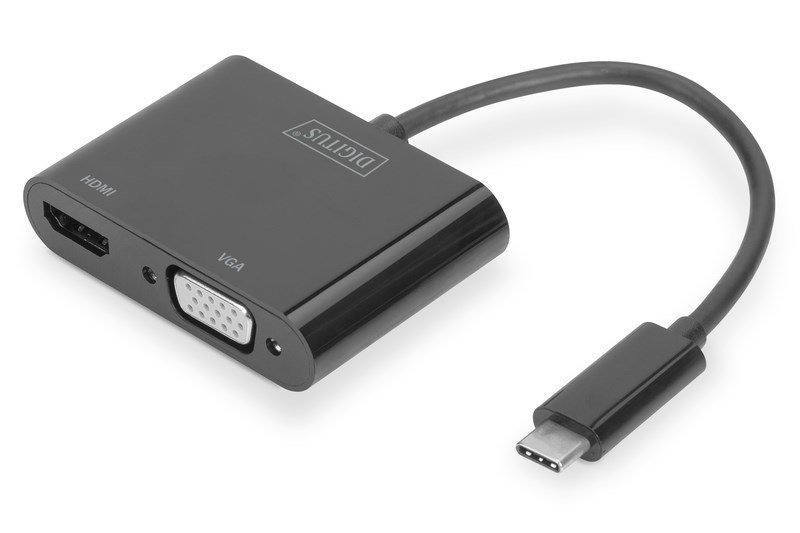 Digitus DA-70858 USB Type-C to HDMI-VGA Çevirici