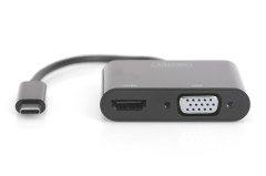 Digitus DA-70858 USB Type-C to HDMI-VGA Çevirici