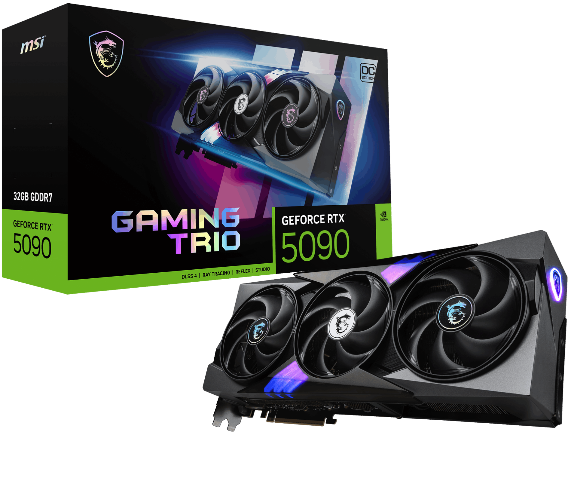 MSI GEFORCE RTX 5090 32G GAMING TRIO OC GDRR7 256 B DX12 PCIE 5.0 X16 (3XDP 1XHDMI)