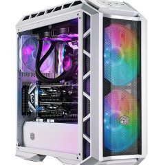 CM MasterCase H500P Beyaz, Mesh Panel, Tempered Glass 2x200mm ARGB Led Fanlı Super MidTower Kasa