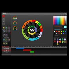 Thermaltake Quad Riing Beyaz Dört Farklı Led Katmanlı ARGB 3x140mm Fan + Kontrolcülü Kasa Fanı Kiti