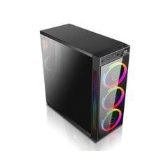 PowerBoost VK-C12B USB 3.0 ATX, RGB fan, siyah Kasa (PSU Yok)