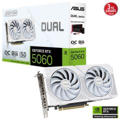 Asus GeForce RTX5060 8GB Dual OC GD7 128B Beyaz