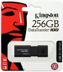 Kingston 256GB Usb3.0 Bellek DT100G3/256GB