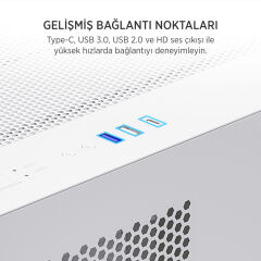 JAMES DONKEY STARK S700 650W BEYAZ GAMING KASA