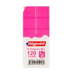 Bigpoint Kalem Ucu 0.7mm 2B 120'li Tüp Pembe 12'li Kutu