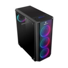 GameBooster GB-G3030B USB 3.0 ATX, Mesh, Single Ring Rainbow fan, siyah Kasa (PSU Yok