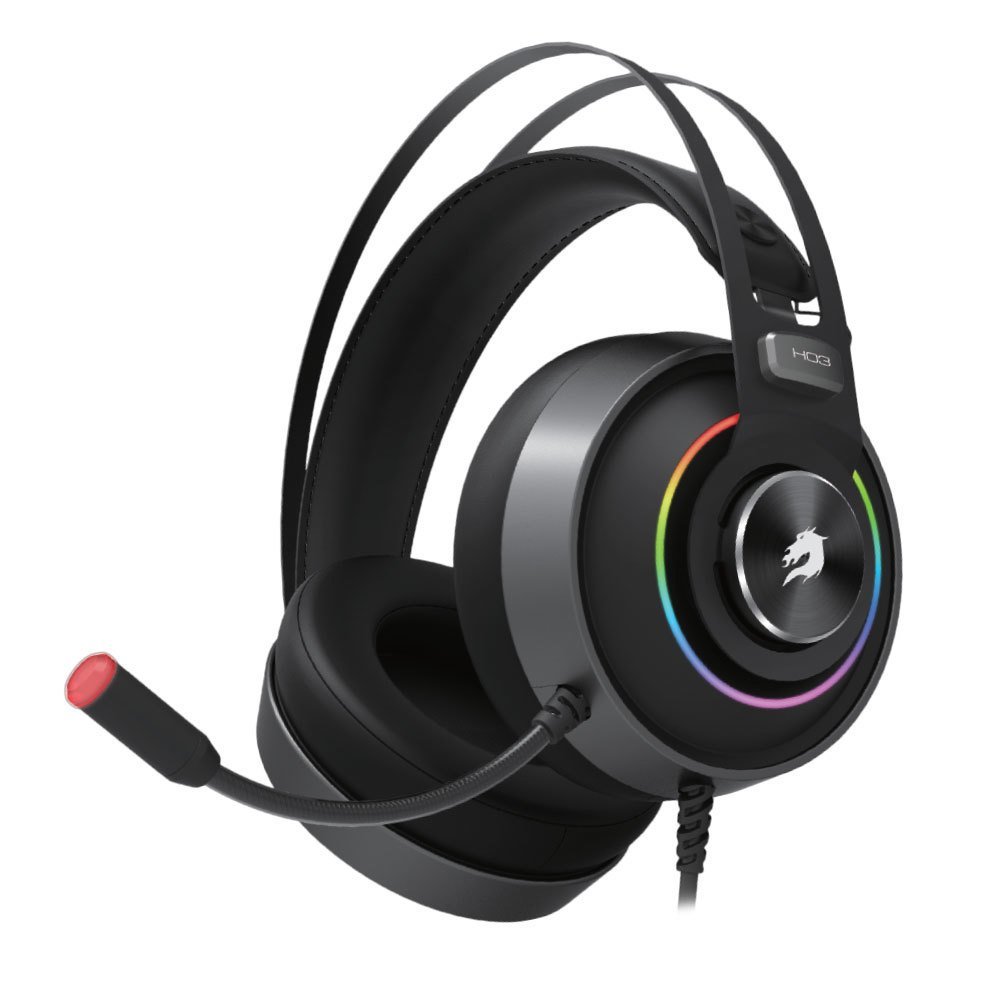 GameBooster Dragon King  H03 Running RGB LED Titreşimli Mikrofonlu 7.1 Siyah Oyuncu Kulaklığı