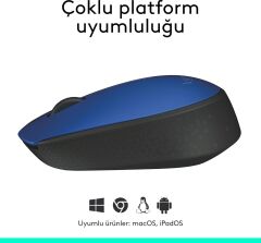 Logitech M171 910-004640 Mavi Optik Kablosuz Mouse